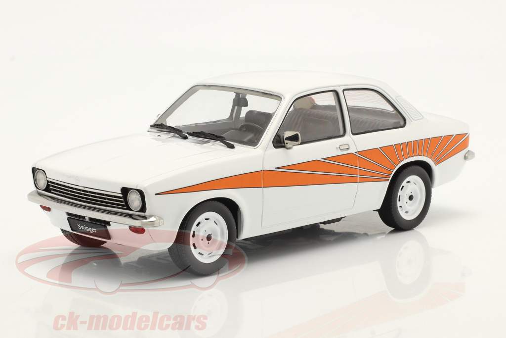Opel Kadett C Swinger year 1973 white / orange 1:18 KK-Scale