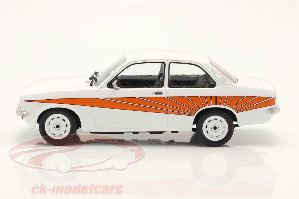 Opel Kadett C Swinger bouwjaar 1973 wit / Oranje 1:18 KK-Scale