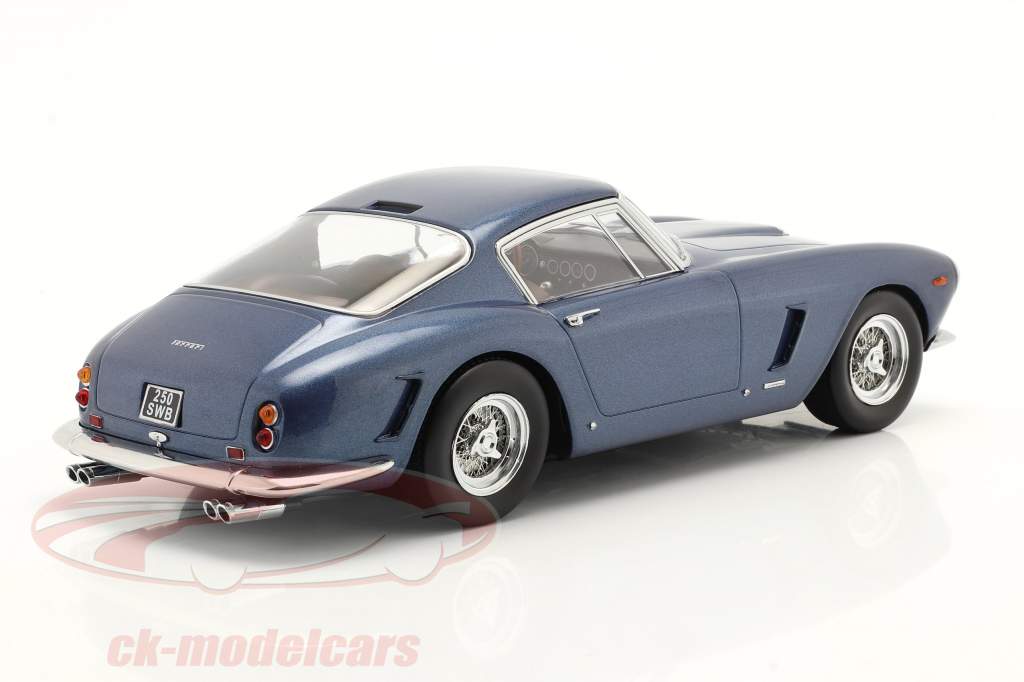 Ferrari 250 GT SWB Passo Corto 1961 bleu métallique 1:18 KK-Scale