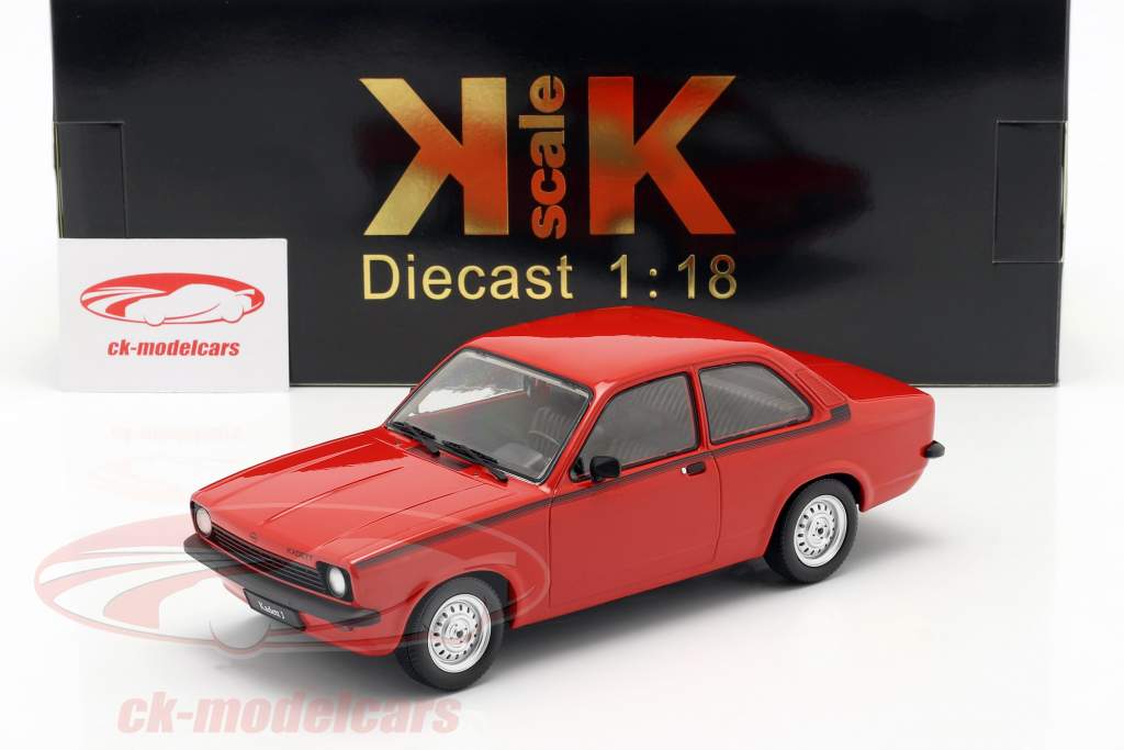Opel Kadett C Junior Année de construction 1976 rouge / noir 1:18 KK-Scale