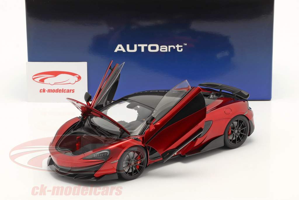 McLaren 600LT Año de construcción 2019 rojo metálico 1:18 AUTOart
