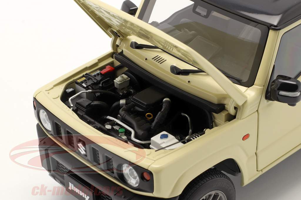 Suzuki Jimny (JB64) RHD Baujahr 2018 elfenbein metallic / schwarz 1:18 AUTOart