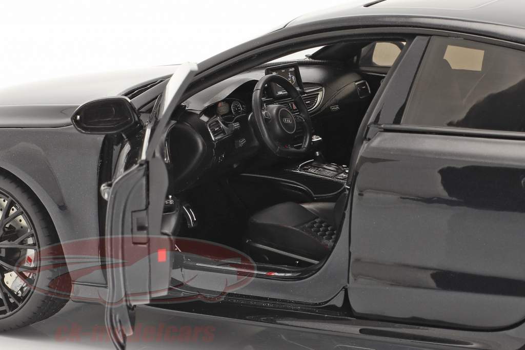 Audi RS7 Sportback (C7) LHD Byggeår 2016 sort 1:18 KengFai