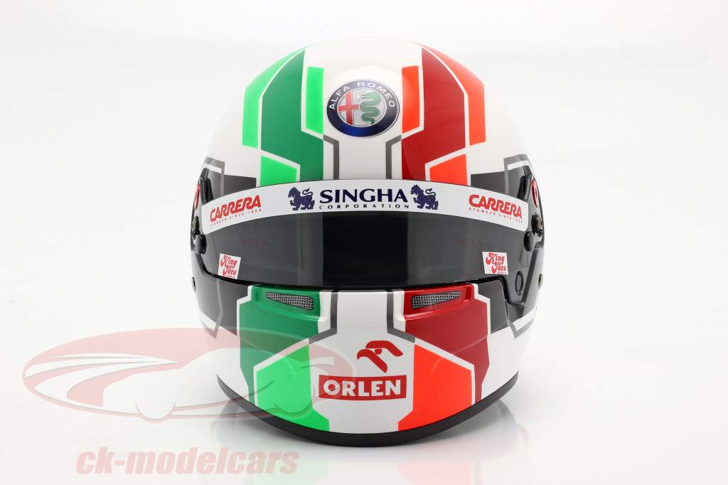 Antonio Giovinazzi #99 Alfa Romeo Racing Orlen formule 1 2021 casque 1:2 Bell