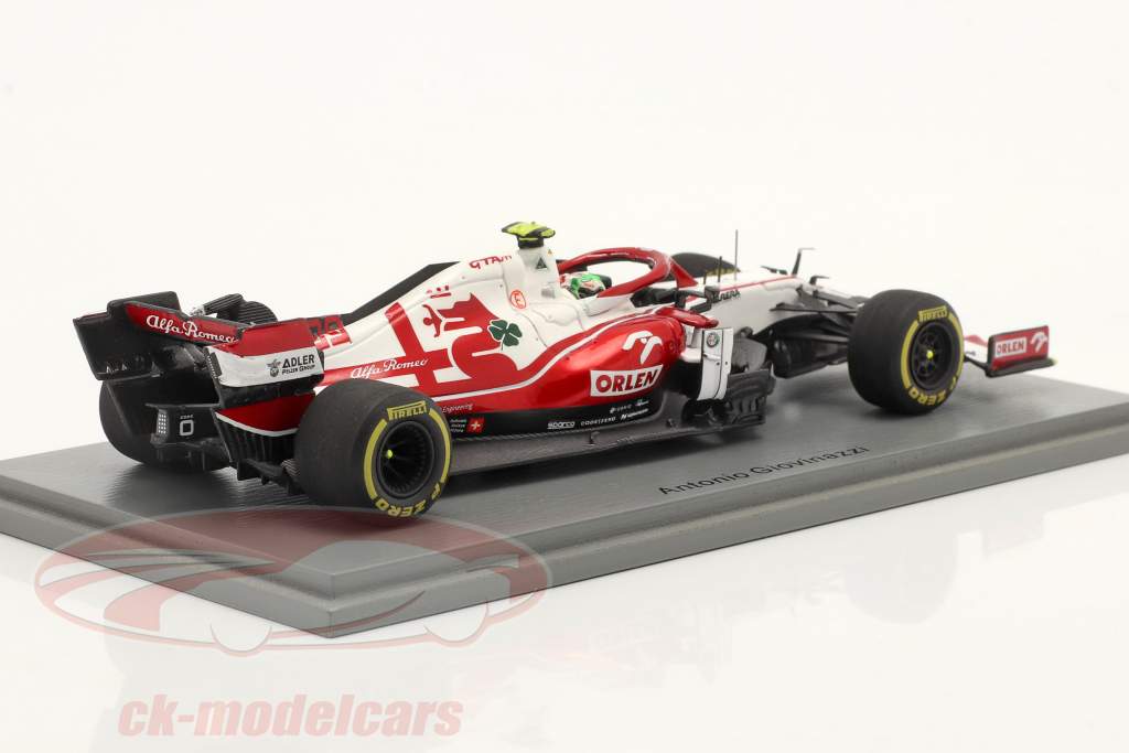 Antonio Giovinazzi Alfa Romeo Racing C41 #99 Bahréin GP fórmula 1 2021 1:43 Spark