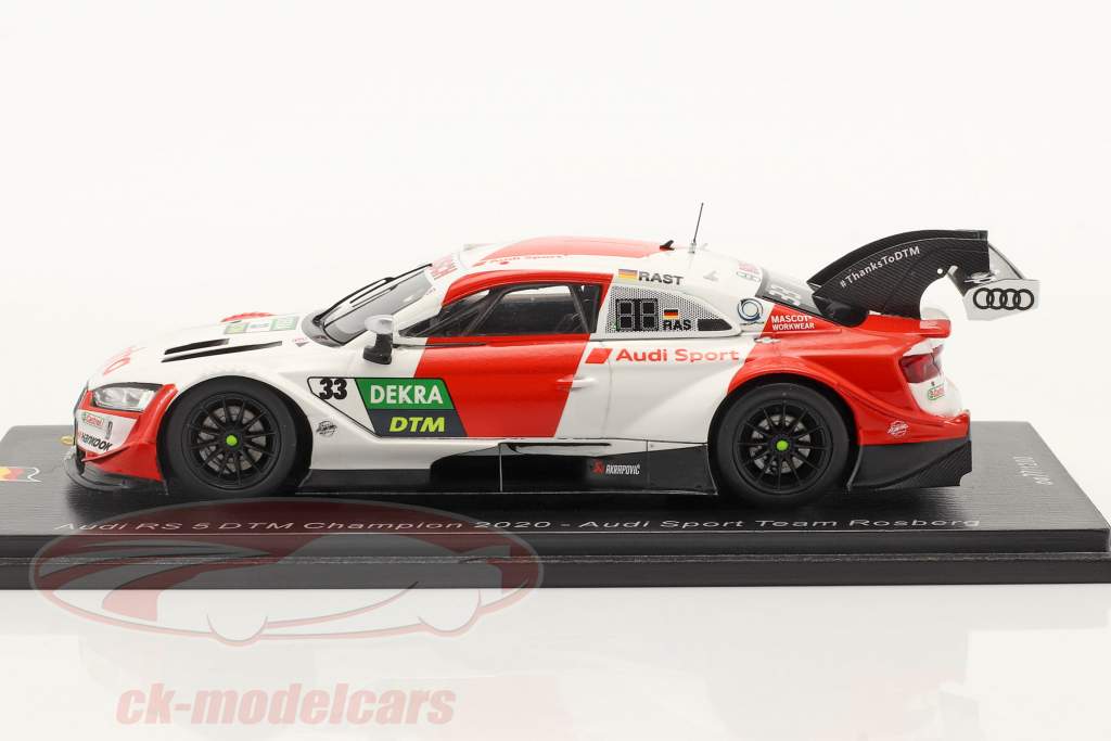 Audi RS5 DTM #33 DTM campeón 2020 Rene Rast 1:43 Spark