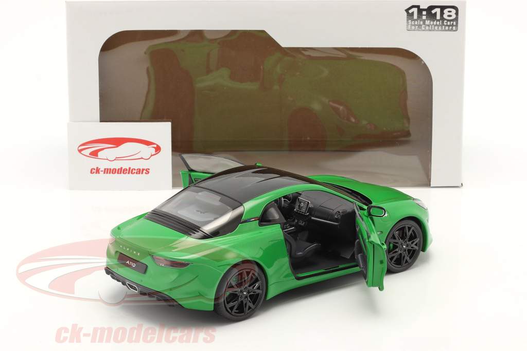Alpine A110S Pure Color Edition 2021 verde metálico 1:18 Solido