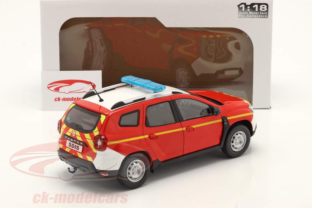 Dacia Duster MK2 fire Department 2021 red / white / yellow 1:18 Solido