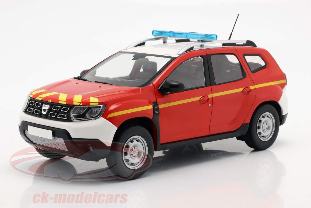 Dacia Duster MK2 fire Department 2021 red / white / yellow 1:18 Solido