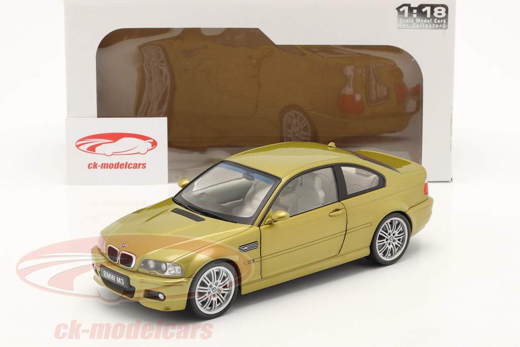 BMW M3 (E46) Baujahr 2000 phönix gelb 1:18 Solido