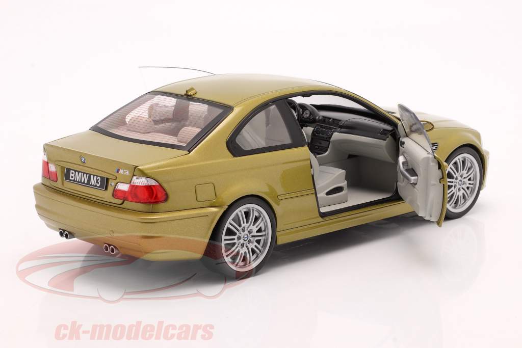BMW M3 (E46) year 2000 phoenix yellow 1:18 Solido