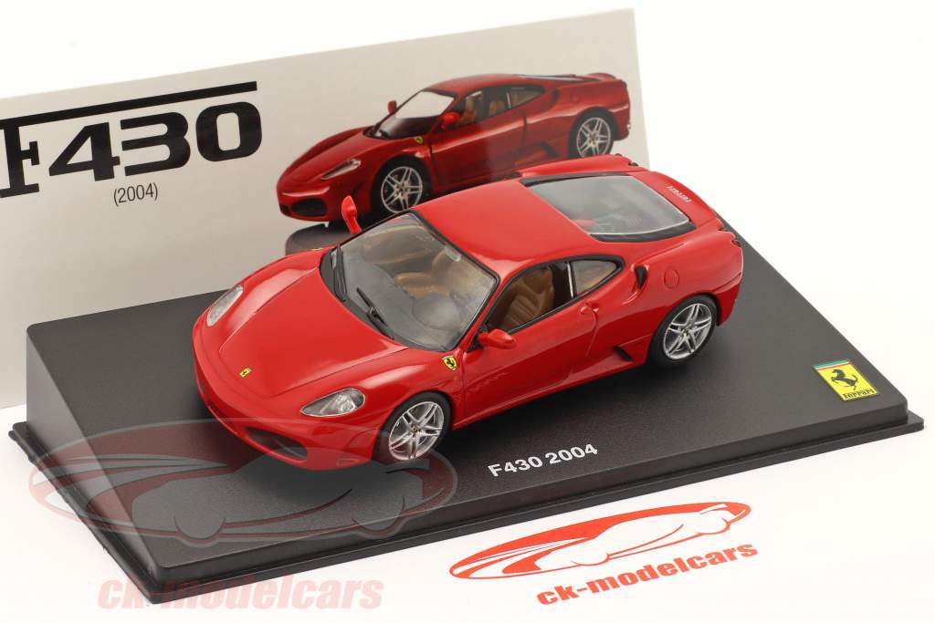 Ferrari F430 建设年份 2004 和 展示柜 红色的 1:43 Altaya