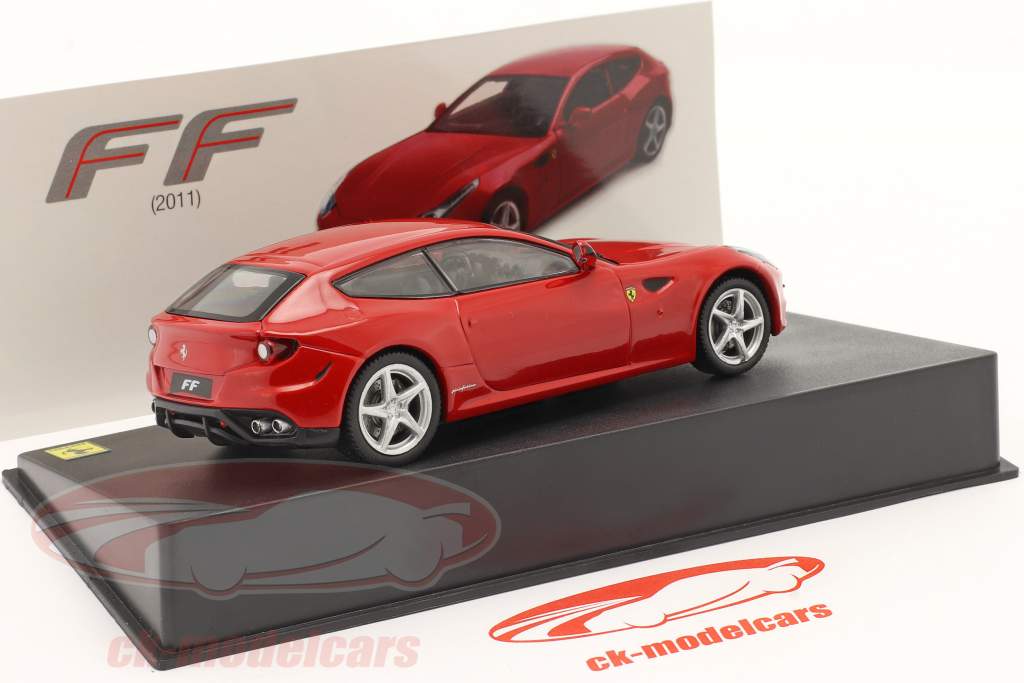 Ferrari FF Byggeår 2011 med Udstillingsvindue Rød 1:43 Altaya