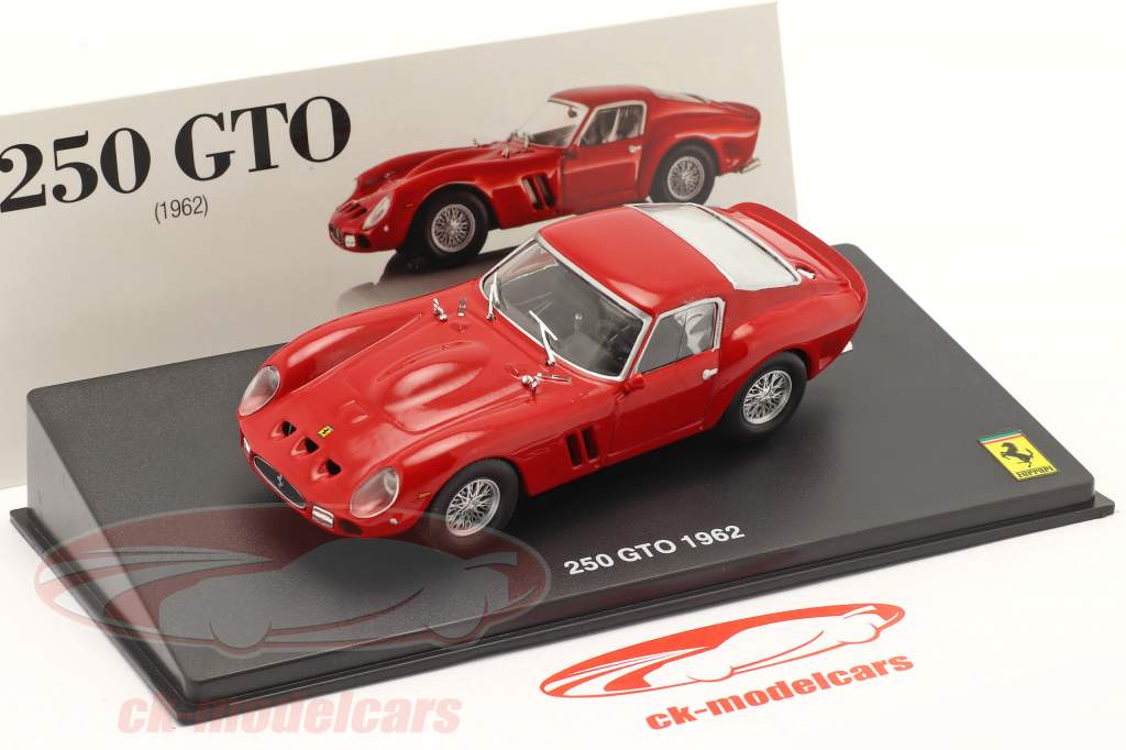 Ferrari 250 GTO Byggeår 1962 med Udstillingsvindue Rød 1:43 Altaya