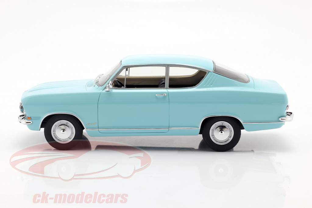 Opel Kadett B Kiemen-Coupe Année de construction 1966 lumière bleu 1:18 Cult Scale