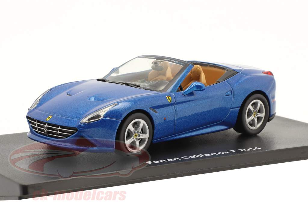 Ferrari California T Année de construction 2014 Avec Vitrine bleu métallique 1:43 Altaya