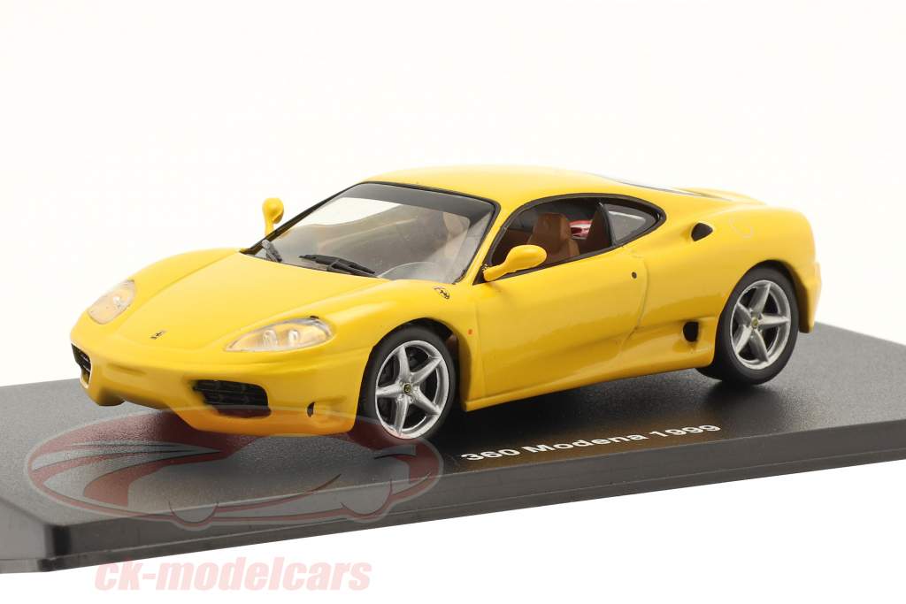 Ferrari 360 Modena Année de construction 1999 avec Vitrine jaune 1:43 Altaya