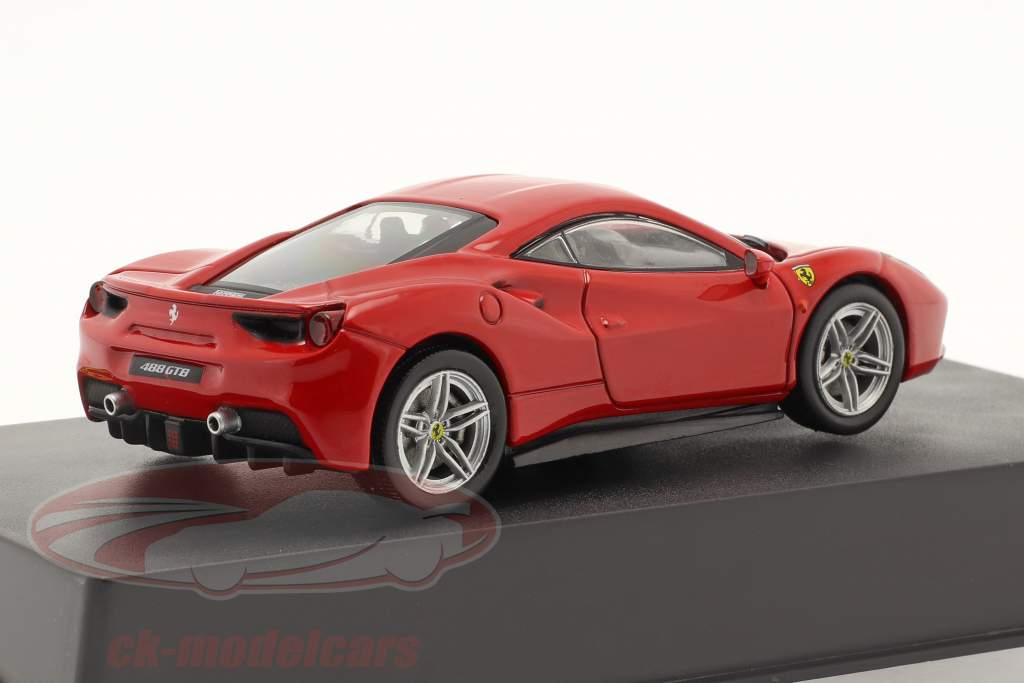 Ferrari 488 GTB Byggeår 2015 med Udstillingsvindue Rød 1:43 Altaya