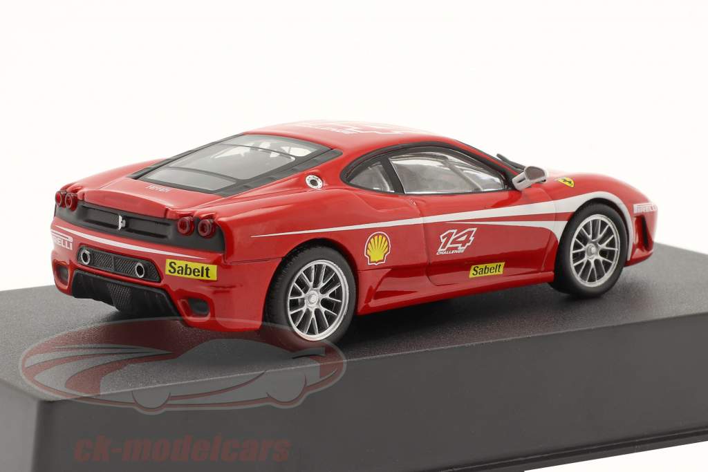 Ferrari F430 Challenge #14 建設年 2006 と ショーケース 赤 / 白い 1:43 Altaya