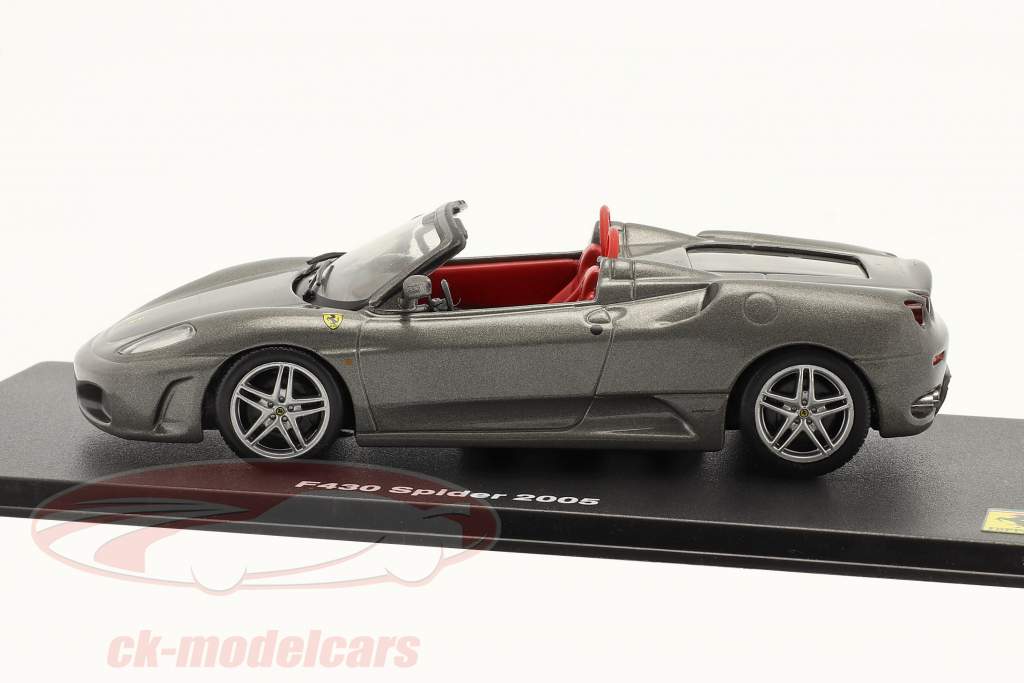 Ferrari F430 Spider 建设年份 2005 和 展示柜 灰色的 金属的 1:43 Altaya