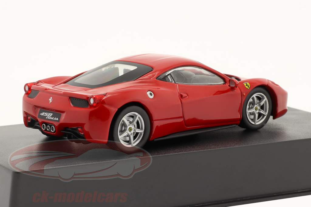Ferrari 458 Italia 建設年 2009 と ショーケース 赤 1:43 Altaya