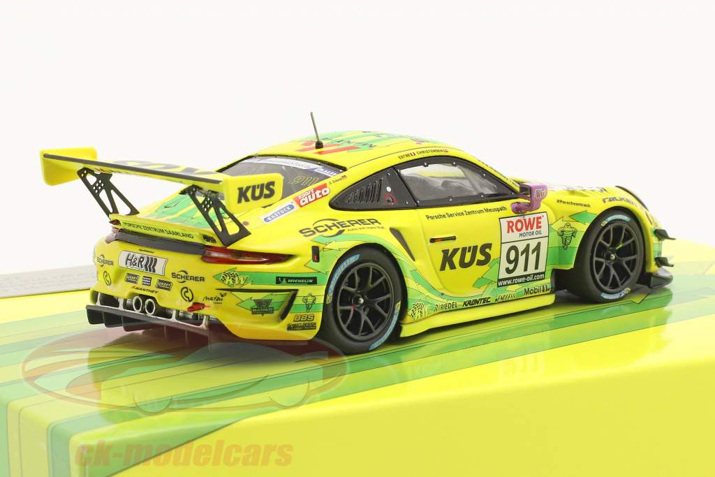 Porsche 911 GT3 R #911 vencedora VLN 7 Nürburgring 2021 Manthey Grello 1:43 Minichamps