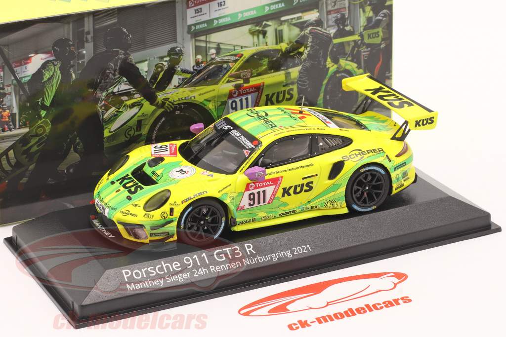 Porsche 911 GT3 R #911 gagnant 24h Nürburgring 2021 Manthey Grello 1:43 Minichamps