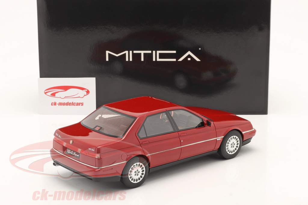 Alfa Romeo 164 Super 3.0 V6 24v Año de construcción 1992 rojo metálico 1:18 Mitica