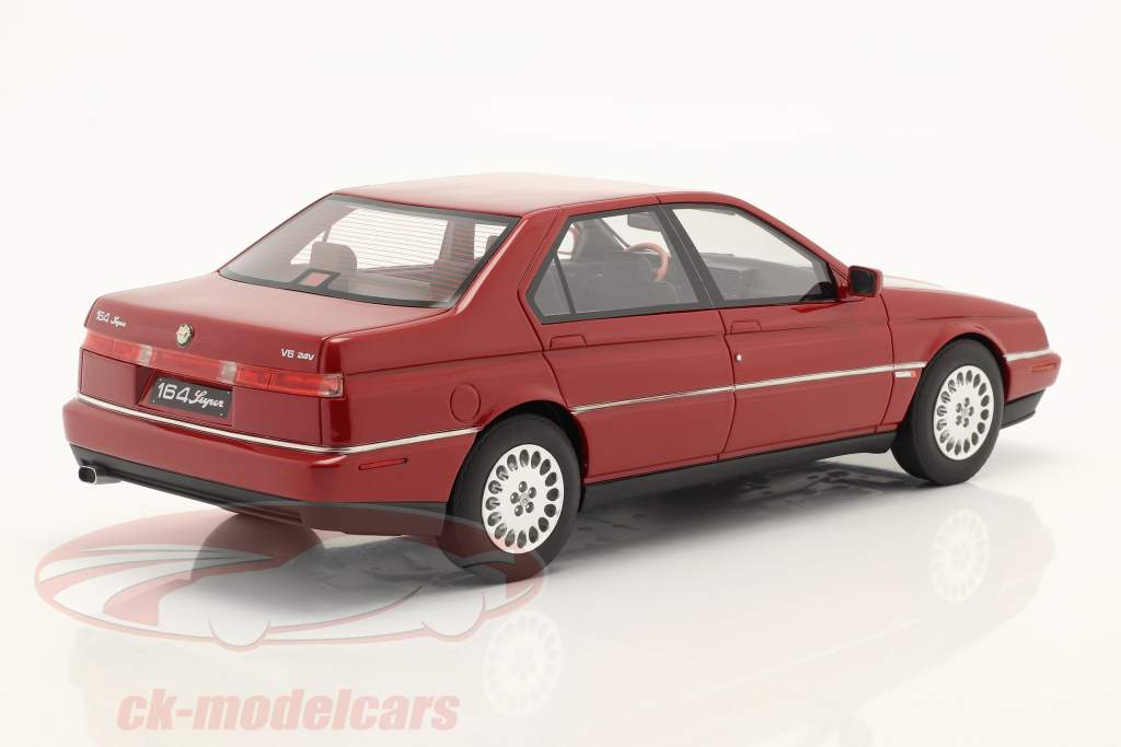 Alfa Romeo 164 Super 3.0 V6 24v Año de construcción 1992 rojo metálico 1:18 Mitica