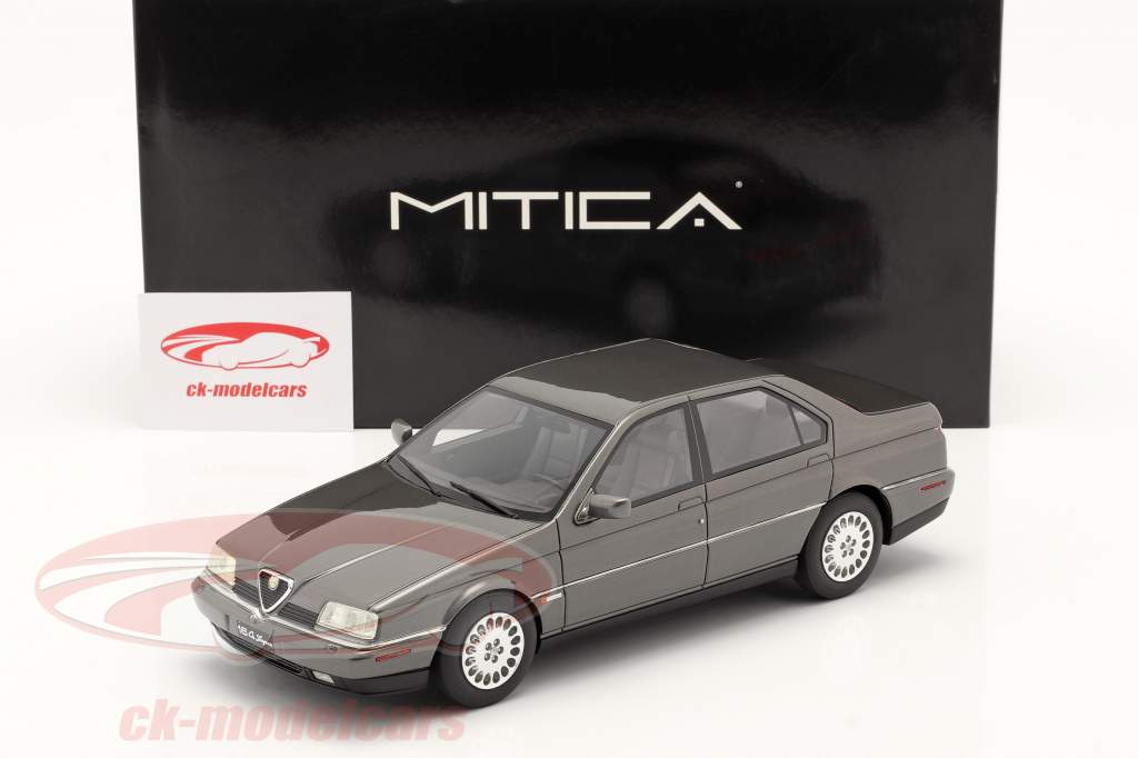 Alfa Romeo 164 Super 2.5 TD Año de construcción 1992 gris metálico 1:18 Mitica