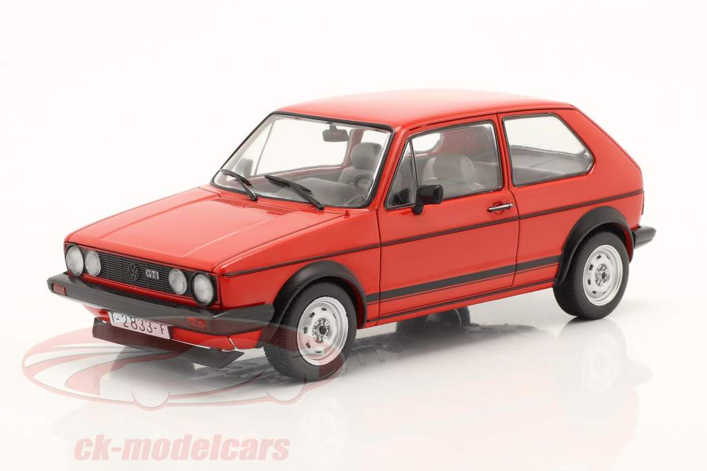 Volkswagen VW Golf I GTI Año de construcción 1976 rojo 1:24 Altaya