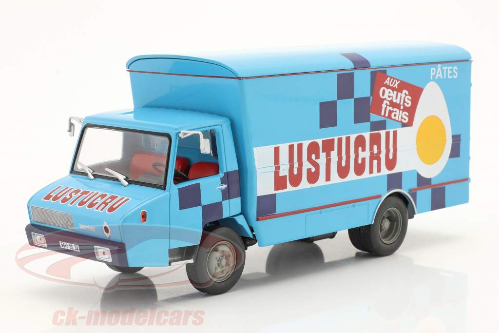 Berliet Stradair 20 camioneta Lustucru Año de construcción 1968 azul 1:43 Hachette