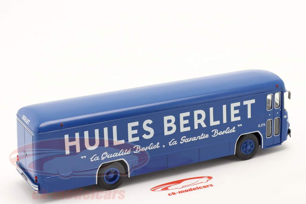 Berliet PLK8 Bus Huiles Berliet Baujahr 1955 blau 1:43 Hachette