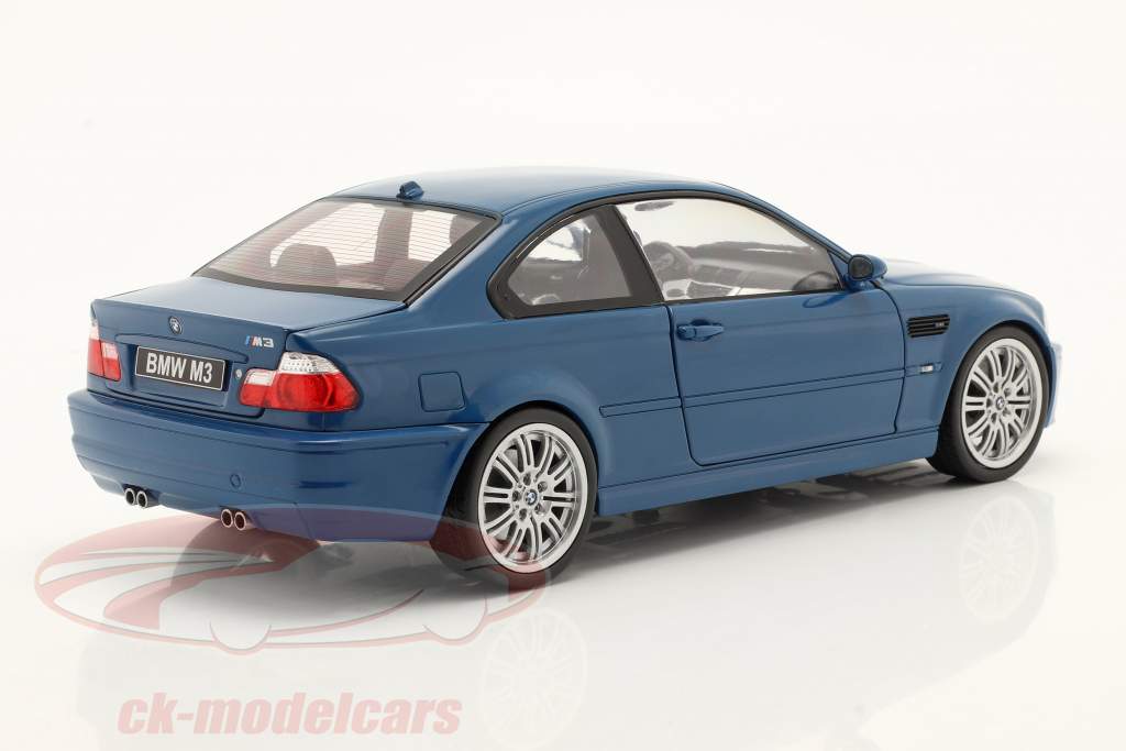 BMW M3 (E46) Baujahr 2000 Laguna Seca blau 1:18 Solido
