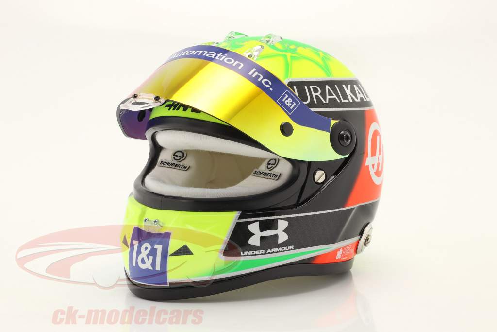 Mick Schumacher #47 Uralkali Haas F1 Team Formel 1 2021 Helm 1:2 Schuberth