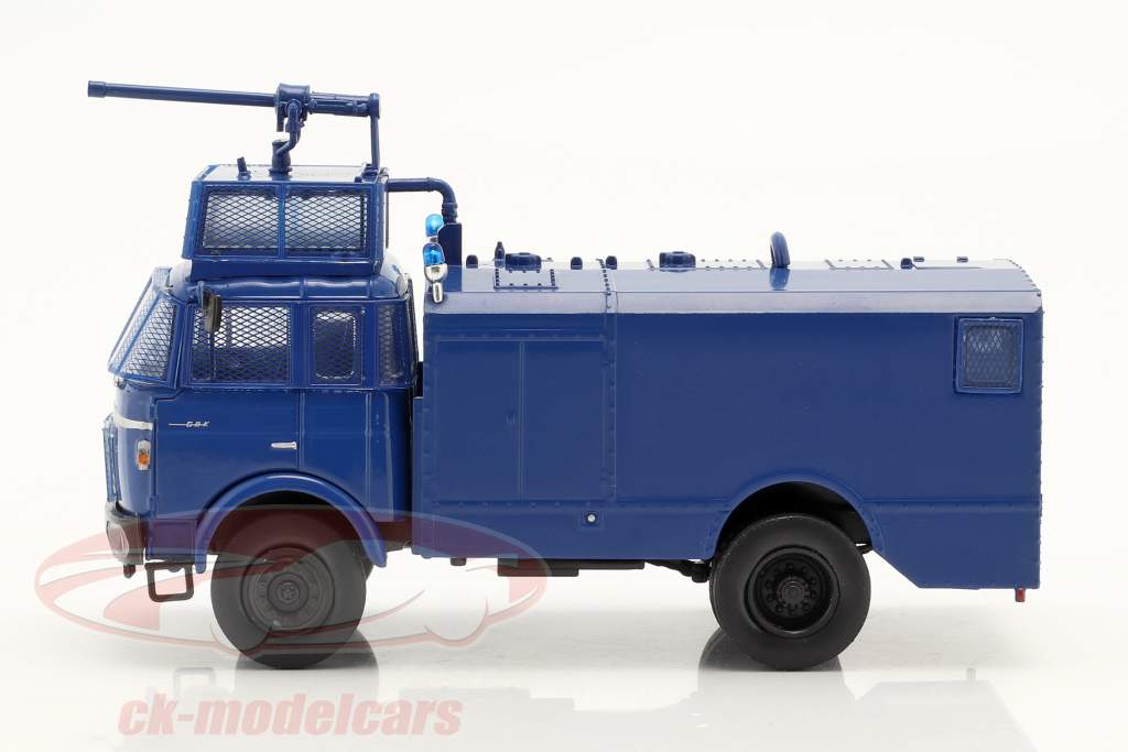 Berliet GBK80 水炮 警察 建设年份 1960 蓝色 1:43 Hachette