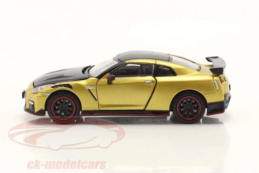 Nissan GT-R (R35) Nismo Special Edition year 2022 gold metallic 1:64 Era