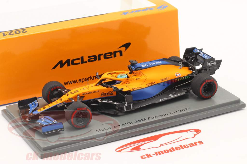 Daniel Ricciardo McLaren MCL35M #3 7th Bahrain GP formula 1 2021 143 Spark