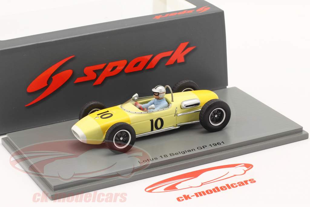 Willy Mairesse Lotus 18 #10 Belga GP fórmula 1 1961 1:43 Spark