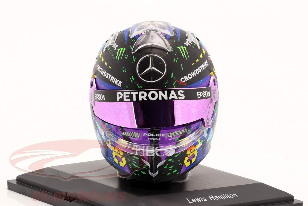 Lewis Hamilton #44 Winner British GP Silverstone formula 1 2021 helmet 1:5 Spark
