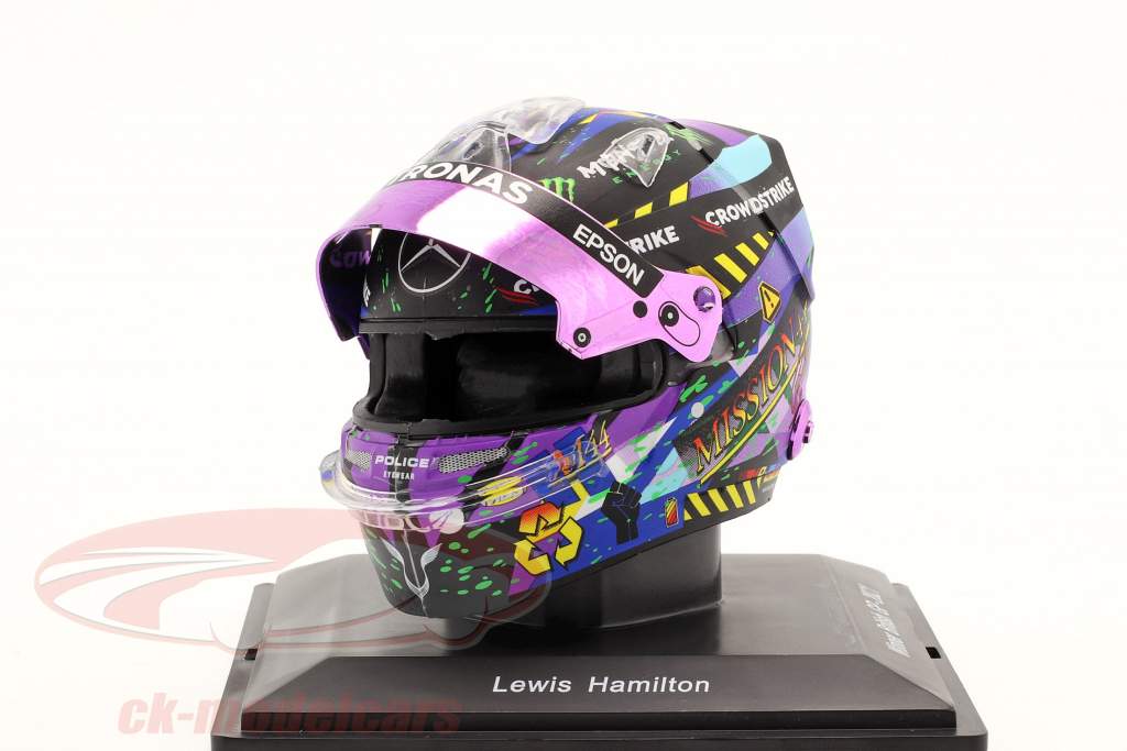 Lewis Hamilton #44 Winner British GP Silverstone Formel 1 2021 Helm 1:5 Spark