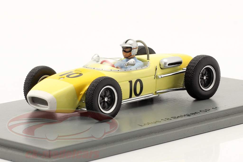 Willy Mairesse Lotus 18 #10 Belgian GP formula 1 1961 1:43 Spark