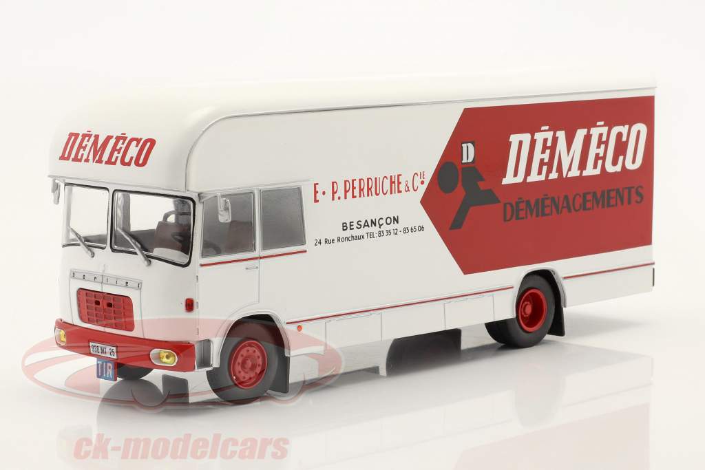 Berliet GBK 75 transporte Caminhão Demeco Ano de construção 1969 Branco / vermelho 1:43 Hachette