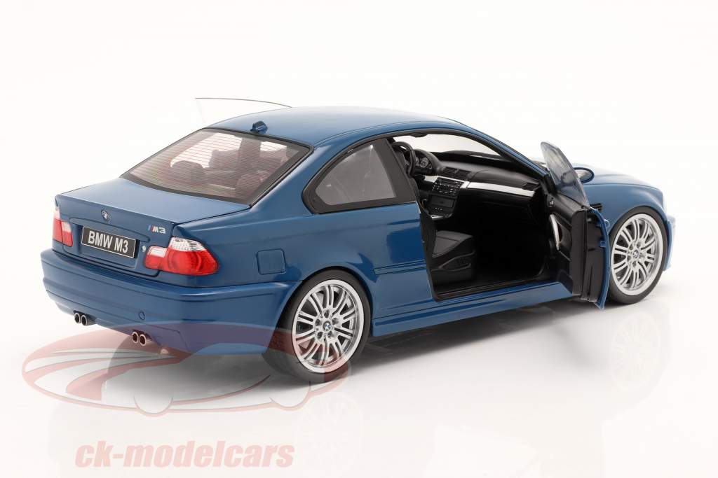 BMW M3 (E46) Byggeår 2000 Laguna Seca blå 1:18 Solido