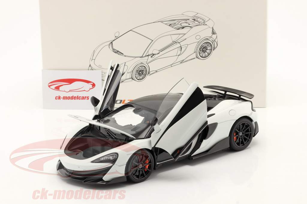 McLaren 600LT Byggeår 2019 hvid 1:18 LCD Models