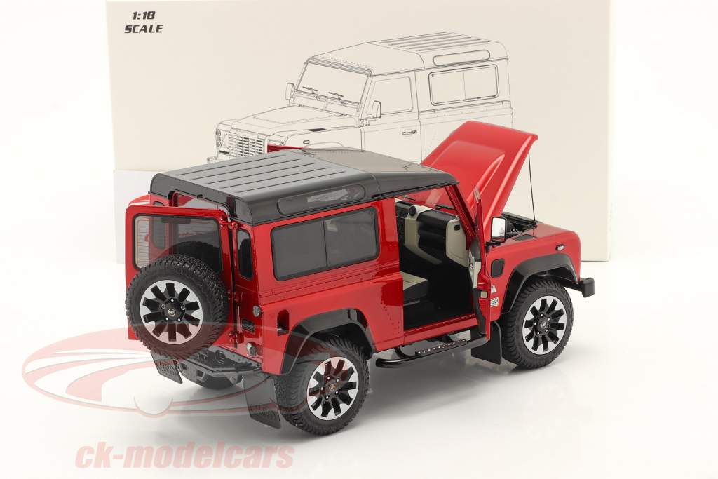 Land Rover Defender 90 Works V8 Année de construction 2018 rouge 1:18 LCD Models