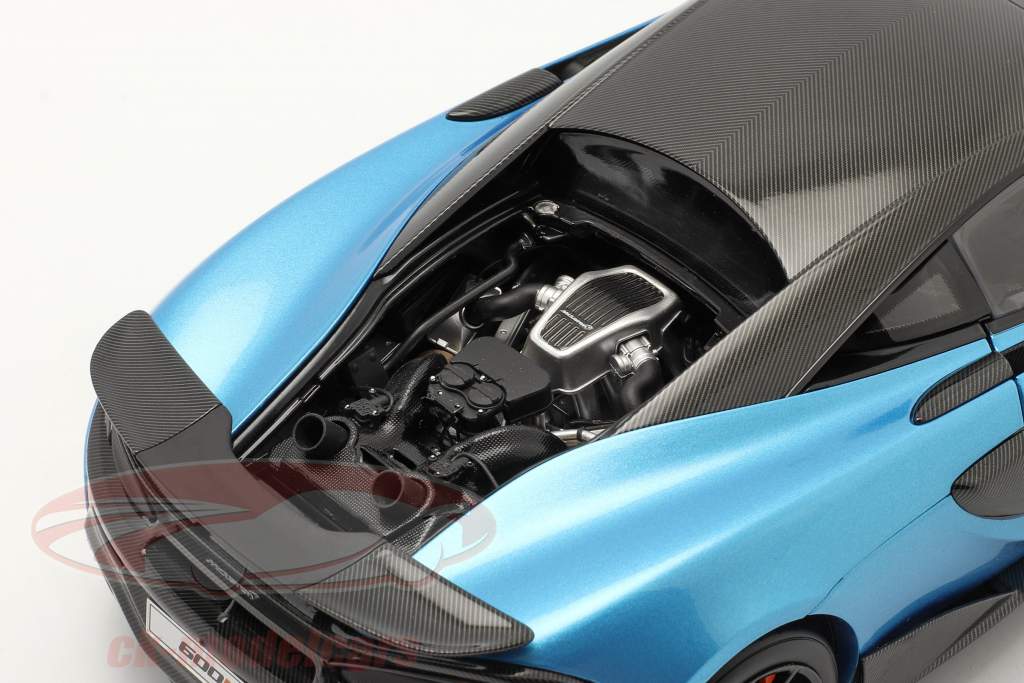 McLaren 600LT Byggeår 2019 blå metallisk 1:18 LCD Models