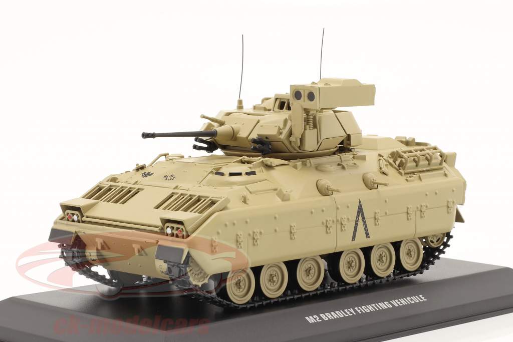 M2 Bradley tank Militært køretøj  sand farvet 1:48 Solido