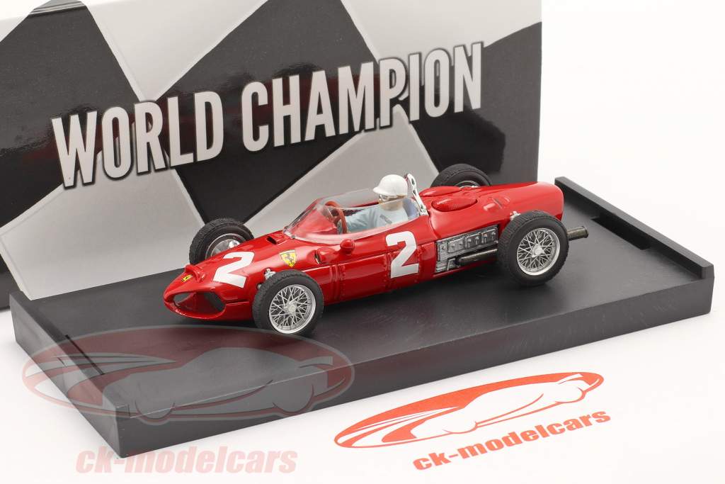 Phil Hill Ferrari 156 #2 优胜者 意大利语 GP 公式 1 世界冠军 1961 1:43 Brumm