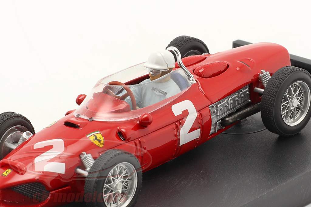 Phil Hill Ferrari 156 #2 Vencedora italiano GP Fórmula 1 Campeão mundial 1961 1:43 Brumm